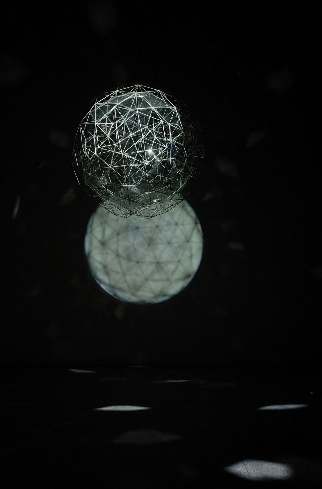 glowing orb floating